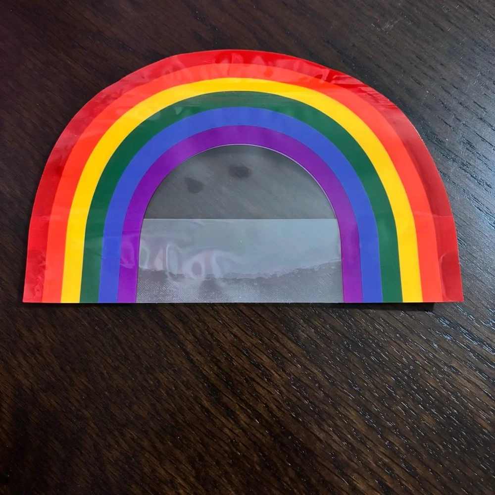 Rainbow Ziplock Pouches - 10 Count